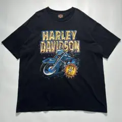 90s ハーレーダビッドソン USA製 ハーレーT 黒 XL バイク 6980