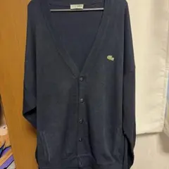 CHEMISE LACOSTE カーディガン ネイビー XL