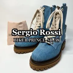【未使用品】セルジオロッシ sr バイカープリンス ブーツ デニム 38のサムネイル