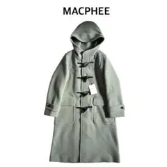 美品✨MACPHEE ウールメルトン ダッフルコート ライトグリーン 34