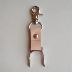 本革製ペットボトルホルダー（牛ヌメ×金具シルバー）