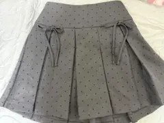 INGNI プリーツスカート ドット柄 グレー