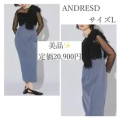 定価2万円✨️ANDRESD fringe glitter knot dress