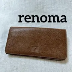 renoma レノマ 本革二つ折り長財布 小銭入れあり レザーウォレット シボ革のサムネイル