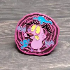 おくびょうなカーレッジくん ピンバッジ ピンズ ブローチ アメリカン雑貨