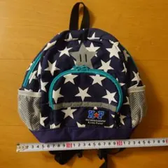 Kids Foret キッズフォーレ 星柄 リュック ネイビー