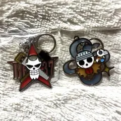 ONE PIECE エンブレム　キーホルダー　ナミ　フランキー　麦わらストア