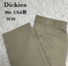 90s Dickies USA製 874 ワークパンツ W40 大きいサイズ