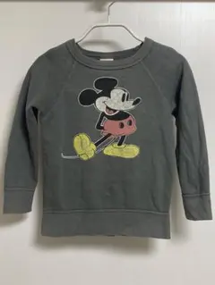 デニムダンガリー　ミッキーマウス トレーナー 110cm