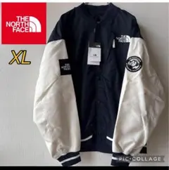 ノースフェイス　スタジャン ネイビー/ホワイト　XL ユニセックス　韓国限定
