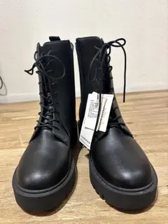 UNIQLO C コンフィールタッチレースアップショートブーツ　24.5cm