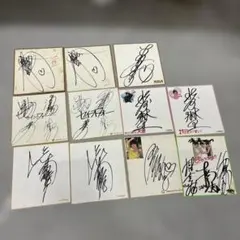 サイン色紙　粗品　霜降り明星　コウテイ　フースーヤ　直筆サイン色紙　ポストカード サイン色紙 粗品 霜降り明星 コウテイ フースーヤ 直筆サイン色紙