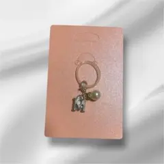 めじるしアクセサリー　ハンドメイド　イニシャル　パール　アンブレラマーカー