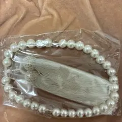 ホワイトパール風、数珠