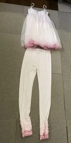 gelato pique ルームウェア ホワイト・ピンク サイズF