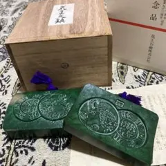 花王　文鎮　石鹸型　銅製　共箱　ペーパーウェイト　花王石鹸記念品　ミキモト謹製