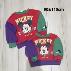 着4-5 ミコリッド　チマジロ　ミッキー トレーナー　お揃い　90 110cm