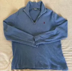 Polo by Ralph Lauren 青 長袖 ジップアップ M