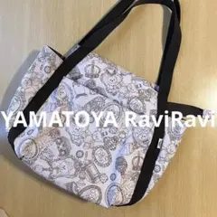 YAMATOYA RaviRavi トートバッグ くま柄 薄いピンク色のサムネイル