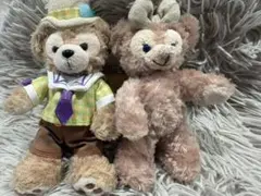 ディズニーシーランドぬいぐるみバッチ　キーホルダー　シェリーメイ　ダッフィー