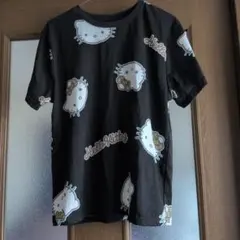 Hello Kitty 総柄 半袖Tシャツ ブラックのサムネイル