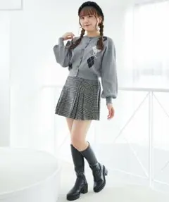 マジェスティックレゴン　サイドベルトプリーツミニスカパン