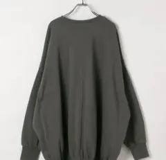 LEPSIM オーバーサイズ ダークグレー トレーナー
