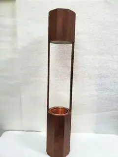 [八角木製二重 ] 華道 花器 フラワーベース 八角木製二重 ] 華道 花器 フラワーベース - メルカリ