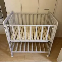 直接受取希望　福岡県YATOMI INC. ベビーベッド　グレー　60×90のサムネイル