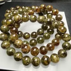 ツァボライト 9mm 1連分 ブレスレット2本セット グリーンガーネット