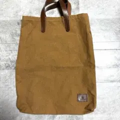 kissoara ブラウン キャンバス生地　トートバッグのサムネイル