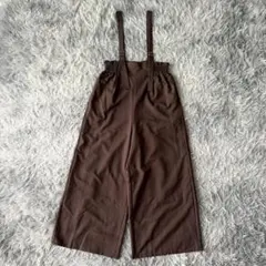 『AG by aquagirl』　サロペット　ワイドパンツ　ハイウエスト　裏地のサムネイル