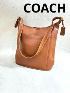 美品/オールドコーチ/トートバッグ/ワンショルダーバッグ/キャメル/通勤