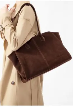 スエード バッグ トートバッグ レディース 大容量 大きめ スエードバッグ