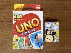 【るらぷよ様専用】トイ・ストーリー UNO、ディズニーツムツムトランプおまけ付き
