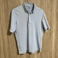 UNIQLO エアリズムコットンカノコポロシャツ S　ブルー
