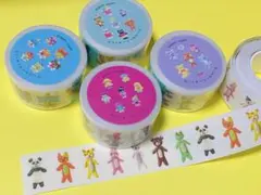 sosomroom グリッターシール 42枚 カラフル ロールシール 韓国作家