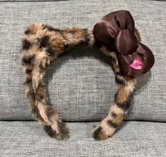 USJ キティ カチューシャ ヒョウ柄　ブラウン