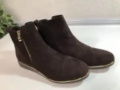 未使用品☆ブリリアント　byホーキンススポーツ　ショートブーツ　茶　24.5㎝
