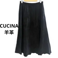 Cucina KATOH TSUTOMU クチーナ　羊皮　ジャケット　レディース COW LEATHER LACE-UP CROPPED JACKET(S Black): Vintage 1.1｜THE SHOP