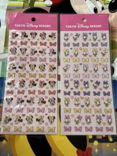 東京ディズニーリゾート キャラクターシール 2シートセット　ミニー　デイジー