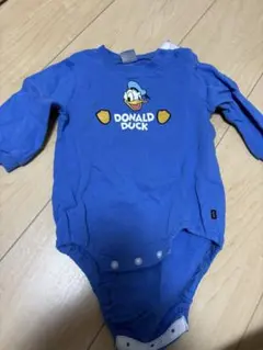 ドナルドダックロンパース サイズ80 青　美品