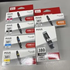 Canon PIXUS 380 381純正インクタンク セット売り - メルカリ