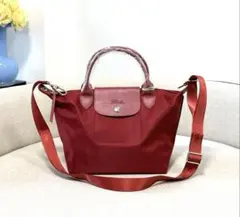 新品タグ付 ロンシャン ル プリアージュ ネオ S レッド 2WAY ショルダーのサムネイル