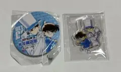 名探偵コナン コナン&キッド　米花商店街 ガチャガチャ　缶バッジ　アクスタ　2点