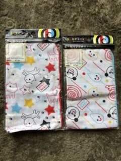 新品未使用　しましまぐるぐる　ガーゼハンカチ　2枚セット