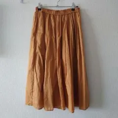 UNIQLO オレンジ フレアスカート M