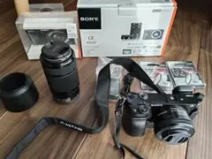 SONY α6000 ダブルズームレンズキットILCE-6000Y 動作品 中古)SONY (ソニー) α6000ダブルズームレンズキット ILCE-6000Y W