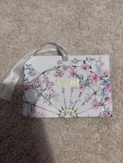 Dior フラワープリント ショップ袋