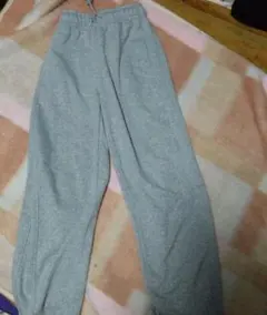 gu ヘビーウェイトスウェットバレルレッグパンツ XS グレー